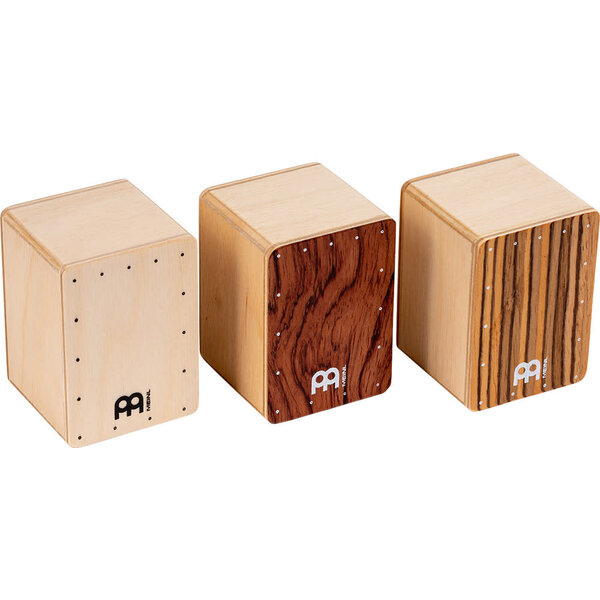 Meinl Meinl Mini Cajon Shaker Set, Bubinga/Natural/Zebrano