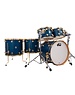 DW Drums DW Collectors 22" Maple Drum Kit, Regal Blue Satin Oil w/Gold Hardware