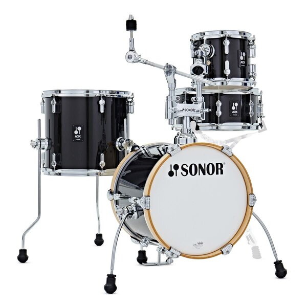 Sonor Sonor AQX 14" Micro Drum Kit, Black Midnight Sparkle