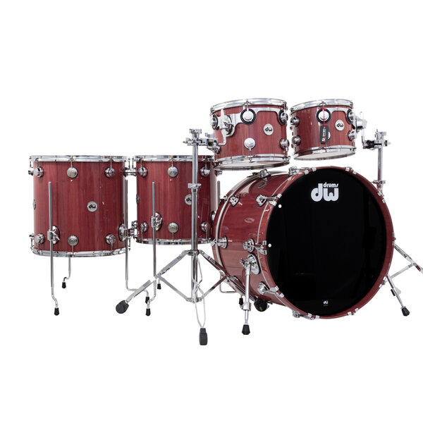 DW Drums DW Collectors 22" Purple Heart Drum Kit, Natural Lacquer