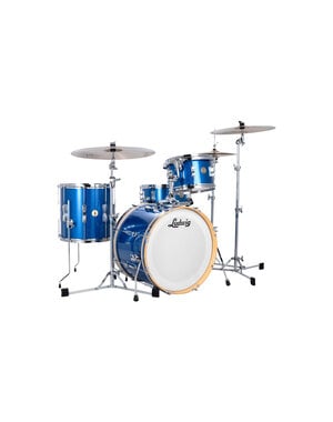 Ludwig Ludwig Continental Club 20" Downbeat Drum Kit, Blue Sparkle