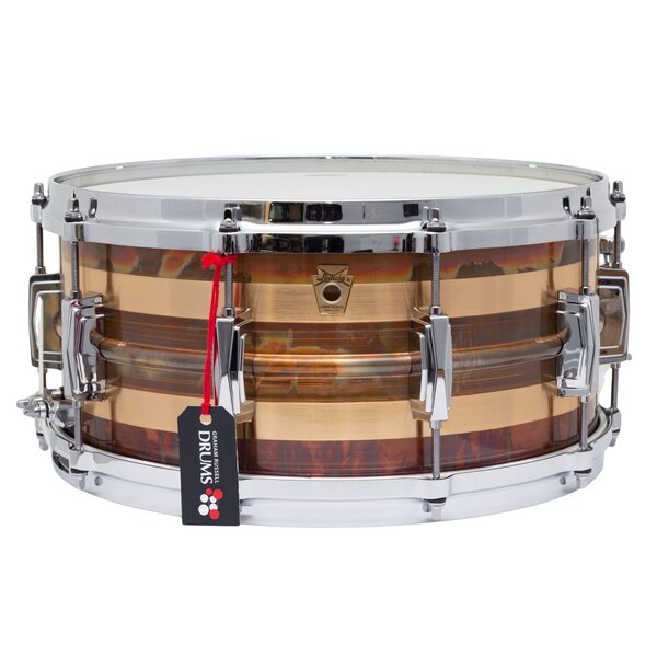 Ludwig Ludwig Bronze Phonic 14" x 6.5" Striped Bronze Snare Drum