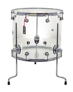 DW Drums DW Design Series 18" x 16" Acrylic Floor Tom Drum w/Legs