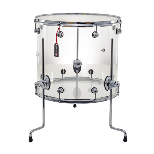 DW Drums DW Design Series 18" x 16" Acrylic Floor Tom Drum w/Legs