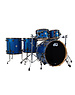 DW Drums DW Collectors 22" Maple SSC Drum Kit, Blue Glass w/Black Nickel Hardware