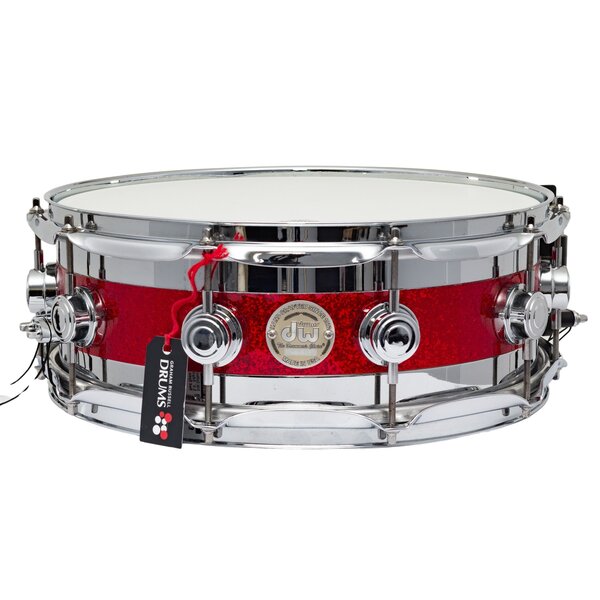 DW Drums DW Collectors 14" x 5.5" Edge Snare Drum, Red Sparkle
