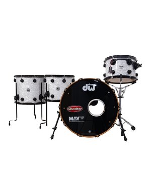 DW Drums DW Collectors 22" Drum Kit, White Marine Pearl w/Black Hardware