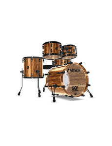 Sonor Sonor SQ2 20" Beech Thin Drum Kit, African Marble With Black Chrome Hardware