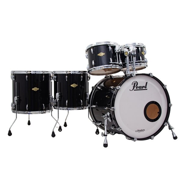 Pearl Pearl Masters Premium Maple 22" Drum Kit, Piano Black