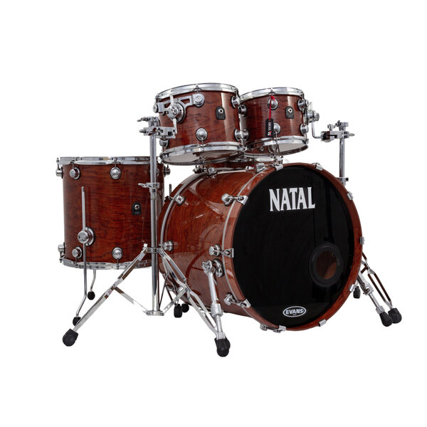 Natal Natal Bubinga 22" Drum Kit, Lacquered Bubinga