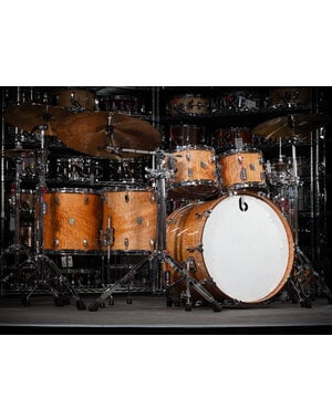 British Drum Co. British Drum Co. Founders Reserve 22" Mahogany Drum Kit, Quilted Maple Lacquer