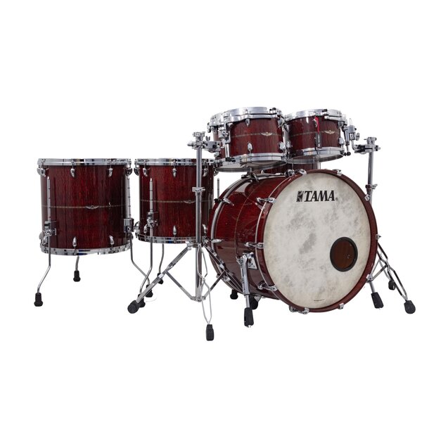 Tama Tama Star Limited Edition 22" Mahogany Drum Kit, Natural Waterfall Sapele