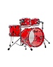 Pearl Pearl Crystal Beat 20" Acrylic Drum Kit, Ruby Red