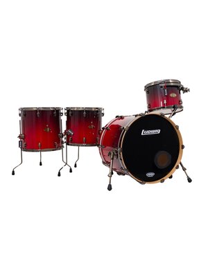 Ludwig Ludwig Epic 22" Drum Kit, Red Fade