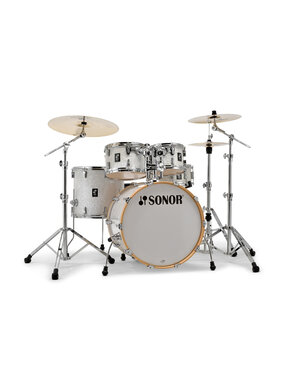 Sonor Sonor AQ2 22" Maple Drum Kit, White Pearl With Free HS2000 Hardware Set