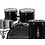 Remo Remo Bravo II 20" Acousticon Drum Kit, Black