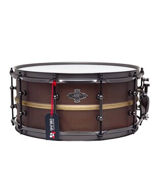  Liberty Metal Series 14" x 6.5” Snare Drum, Brushed Brass Dark