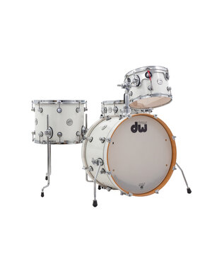 DW Drums DW Design Series Frequent Flyer 20" Drum Kit, Gloss White