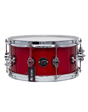 DW Drums DW Performance 14" x 6.5" Maple Snare Drum, Candy Apple Red
