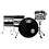 Misc AD Custom Drums 22" Drum Kit, Black Stain w/White Bands