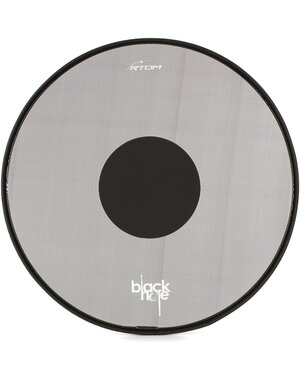 RTOM 18" Rtom Black Hole Practice Pad Snap-On Tuneable Mesh Head - Bass Drum