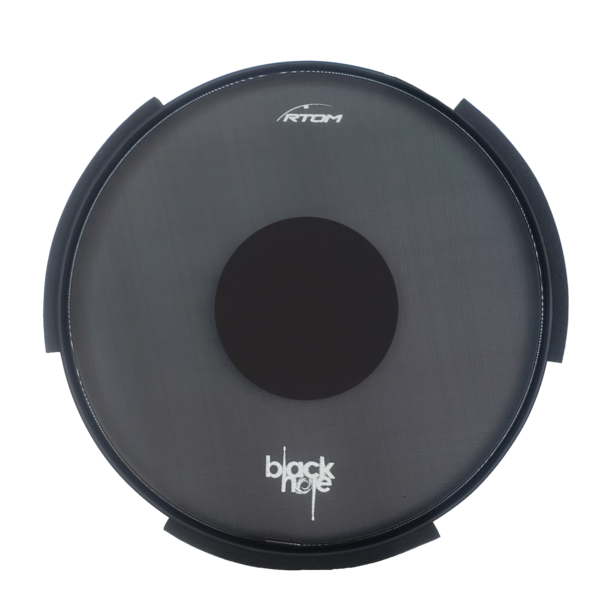 RTOM Rtom 24" Black Hole Practice Pad Snap-On Tuneable Mesh Head - Bass Drum