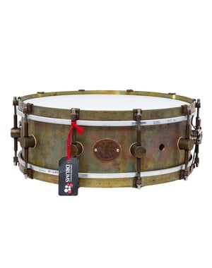 A & F Drum Co A&F 14" x 5" 5mm Raw Brass Snare Drum