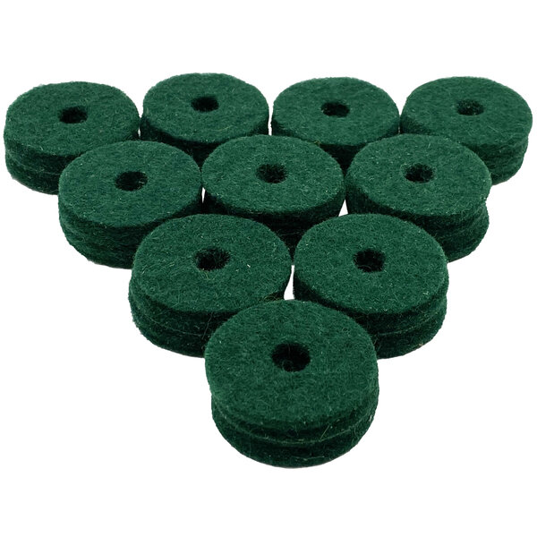 Ahead Ahead Green Wool Cymbal Felts 10 Pack