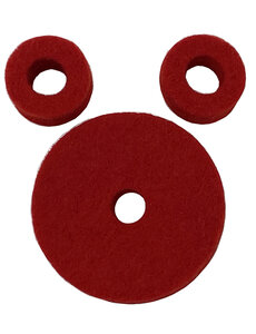 Ahead Ahead Red Wool Cymbal Felts Hi-Hat Pack