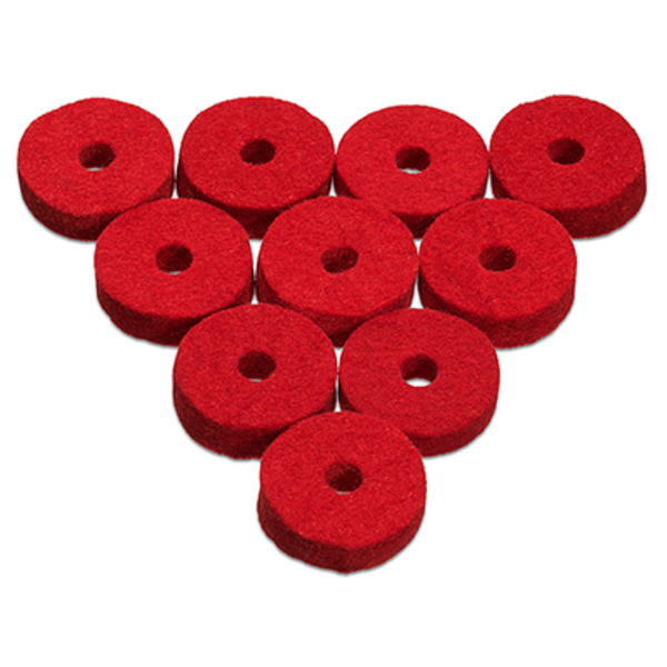 Ahead Ahead Red Wool Cymbal Felts 10 Pack