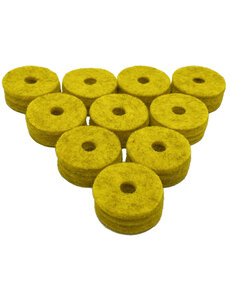 Ahead Ahead Yellow Wool Cymbal Felts 10 Pack