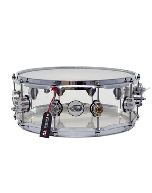 DW Drums DW Design Series 14" x 6" Acrylic Snare Drum, Clear