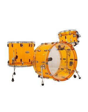 Pearl Pearl Crystal Beat 24" Acrylic Drum Kit, Transparent Orange