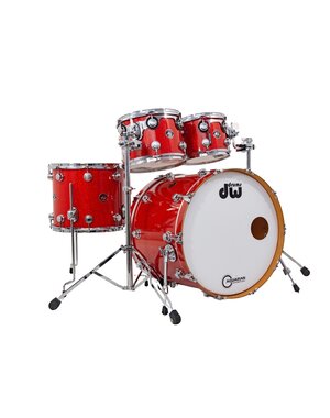 DW Drums DW Collectors 22" Maple Drum Kit, Tangerine Glass