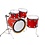 DW Drums DW Collectors 22" Maple Drum Kit, Tangerine Glass