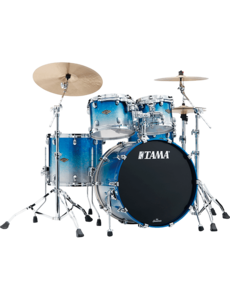 Tama Tama Starclassic 22" Walnut Birch Drum Kit, Molten Blue Ice Fade