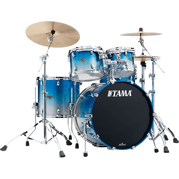 Tama Tama Starclassic 22" Walnut Birch Drum Kit, Molten Blue Ice Fade