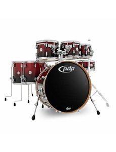 PDP PDP Concept Maple 22" Drum Kit, Red to Black Fade