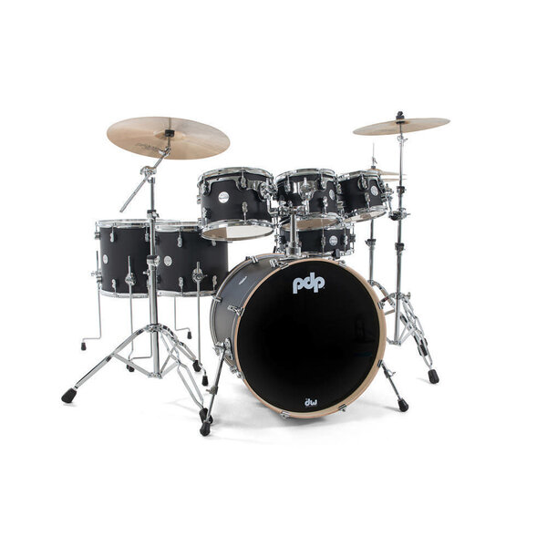 DW Drums PDP Concept Maple 22" Drum Kit, Satin Black