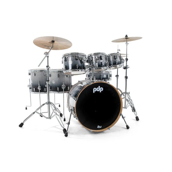 PDP PDP Concept Maple 22" Drum Kit, Silver to Black Fade