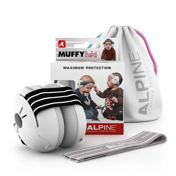 Alpine Alpine Muffy Baby - Zebra with FREE Grey spare head band