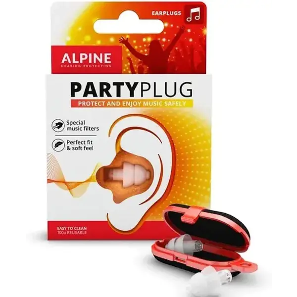 Alpine Alpine PartyPlug Earplugs, Translucent