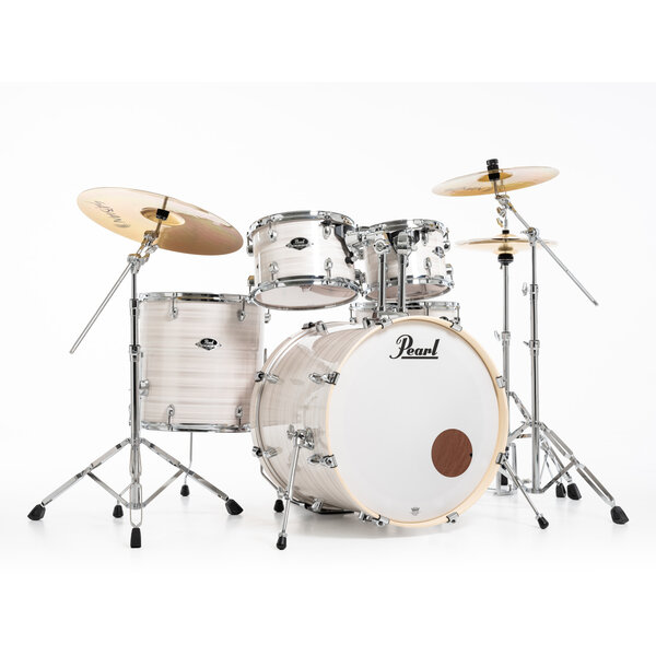 Pearl Pearl Export 22" Drum Kit, Slipstream White with Pearl 834 Hardware Pack & PX Cymbal Set