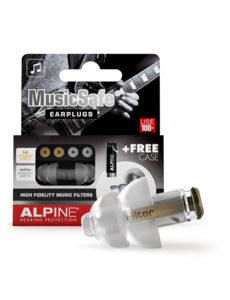 Alpine Alpine MusicSafe Classic Ear Plugs, Transparent
