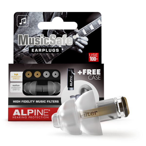 Alpine Alpine MusicSafe Classic Ear Plugs, Transparent
