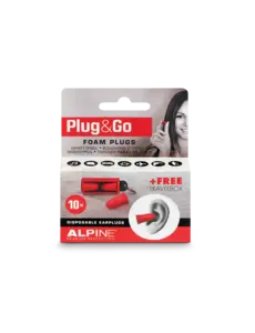 Alpine Alpine Plug & Go Foam Ear Plugs - 5 Pairs Per Blister Pack