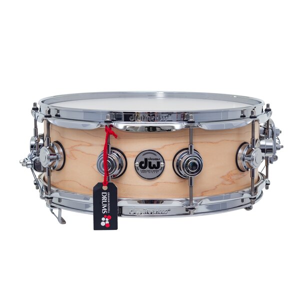 DW Drums DW Collectors 14" x 5" Pure Maple True Sonic Snare Drum, Natural Satin Oil