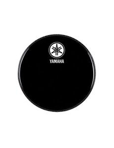 Yamaha Yamaha 18" New Logo Bass Drum Head, Black