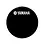 Yamaha Yamaha 24" Classic Logo Bass Drum Head, Black