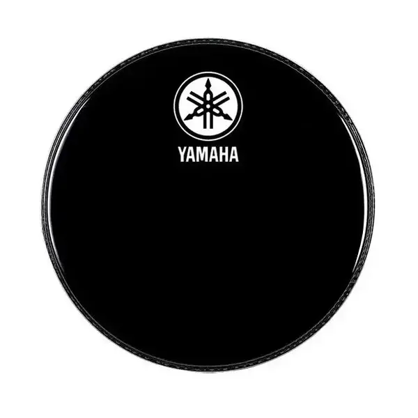 Yamaha Yamaha 24" New Logo Bass Drum Head, Black